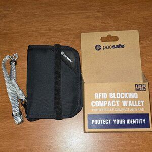 Pacsafe RFID-blocking compact wallet, new